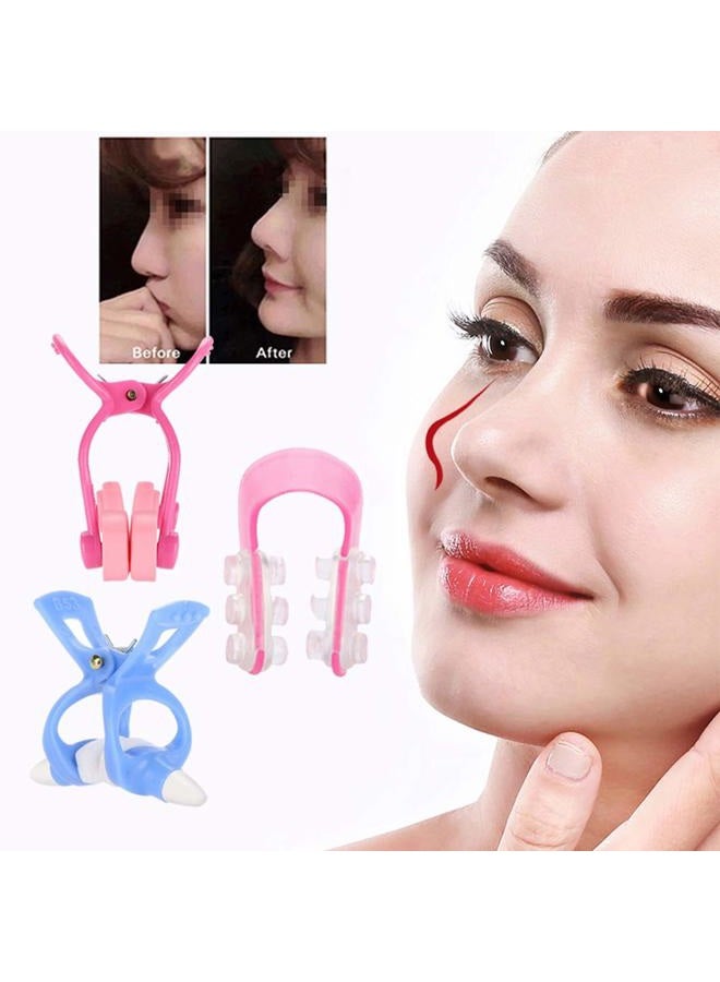 Sonew 3Pcs Nose Shaper Clip Nose Up Lifting Painless Nose Up Lifting Shaping Clip Nose Bridge Straightener Corrector, Soft Safety Silicone Nose Lifter Beauty Clip Tools for Women Men - Image 2